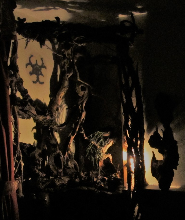 The throne of wood